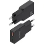 AISENS Cargador Ultra Delgado GaN 30W USB-C y USB-A Negro